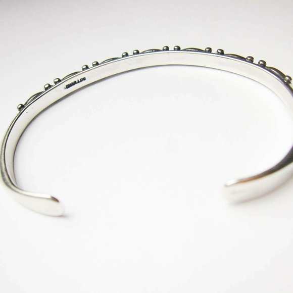 New Chan luu Bangle Cuff 925 Sterling Silver 0.32 ct champagne diamond $545 - Picture 3 of 6